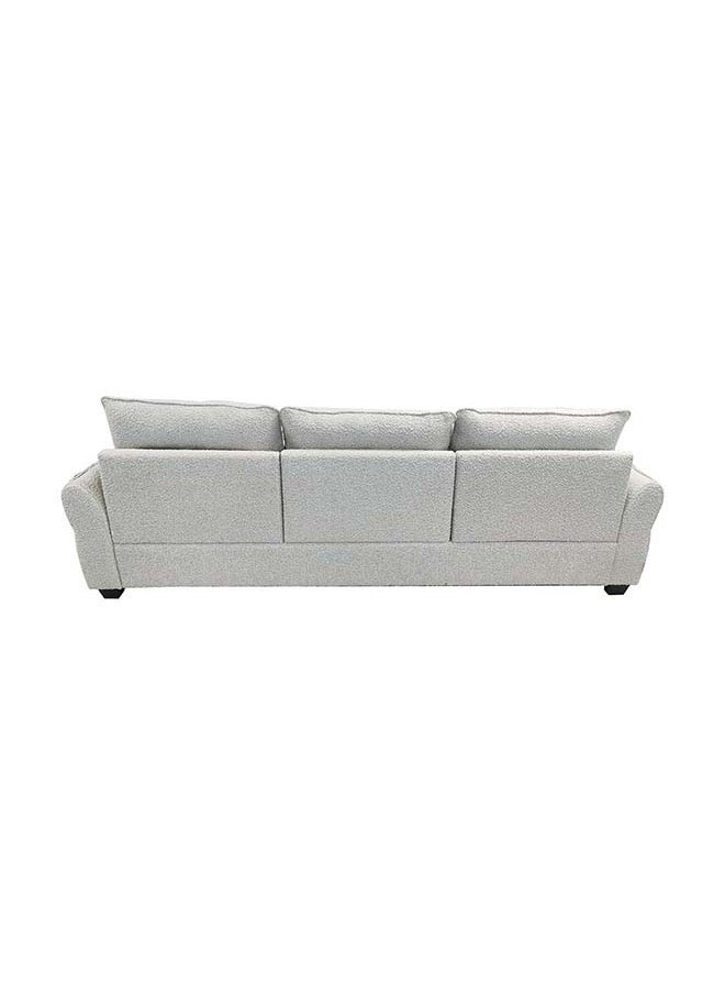 DANUBE HOME Danube Home Aspin 3 Seater Reversible Corner Fabric Sofa Modern Design Three Seat Sofas Comfortable Living Room Furniture L 263 x W 85 x H 89 cm Light Grey  - Image 5