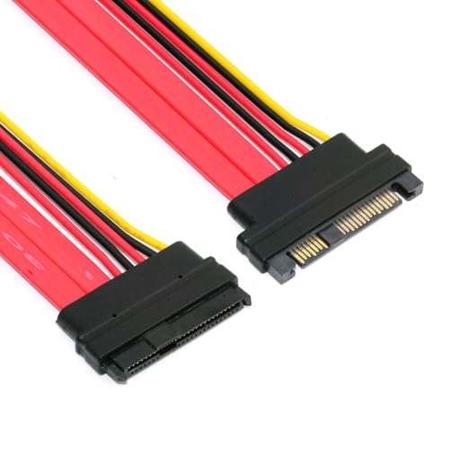 chenyang SFF-8482 Extension Cable SAS 29Pin SFF-8482 Male to SFF-8482 Female Hard Disk Drive Extension Cable 0.5m - Image 1