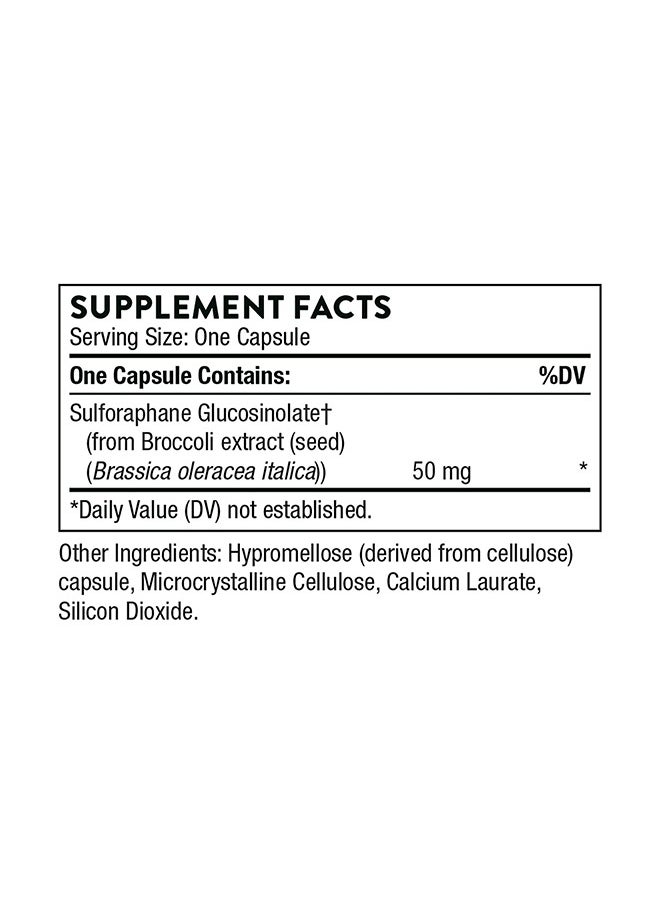 Thorne Broccoli Seed Extract, with Myrosinase for Enhanced Bioavailability, Dietary Supplement - 60 Capsules  - Image 2