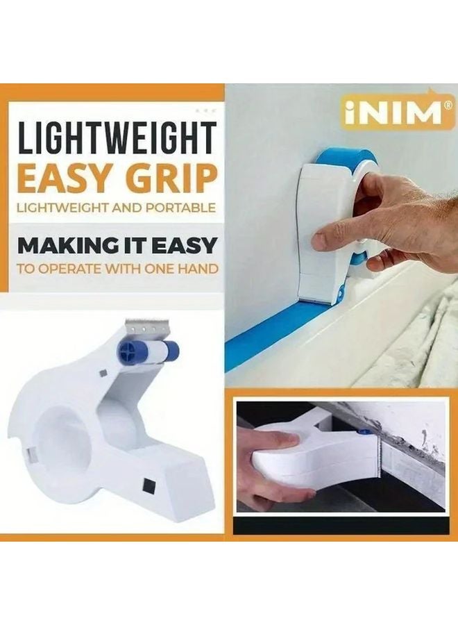 White PVC Masking Tape Dispenser Applicator For Walls Floors Painting Packaging Sealing - Image 3