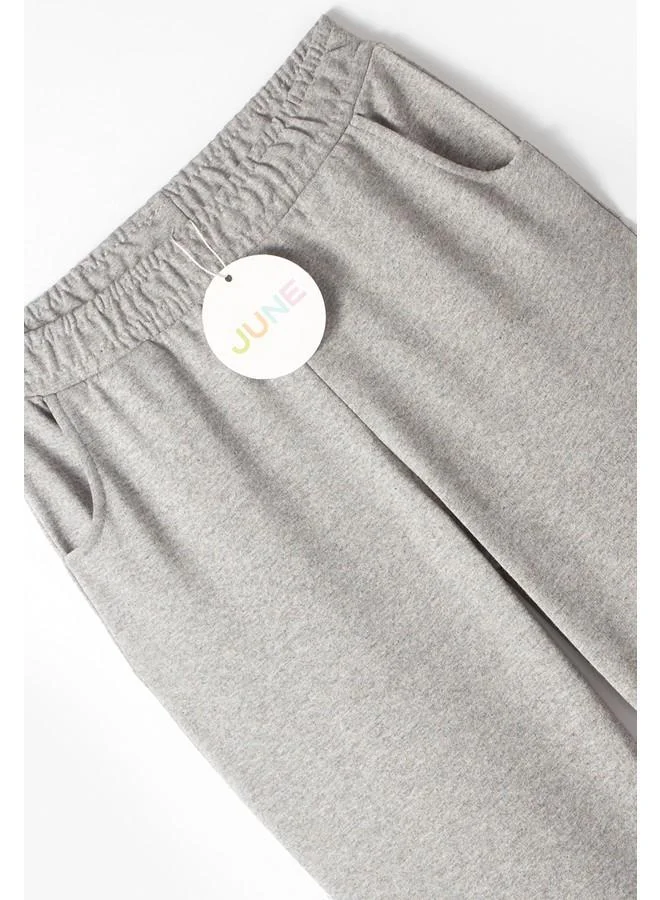 JUNE June Boy Cargo Pocket Sweatpant Grey Melange