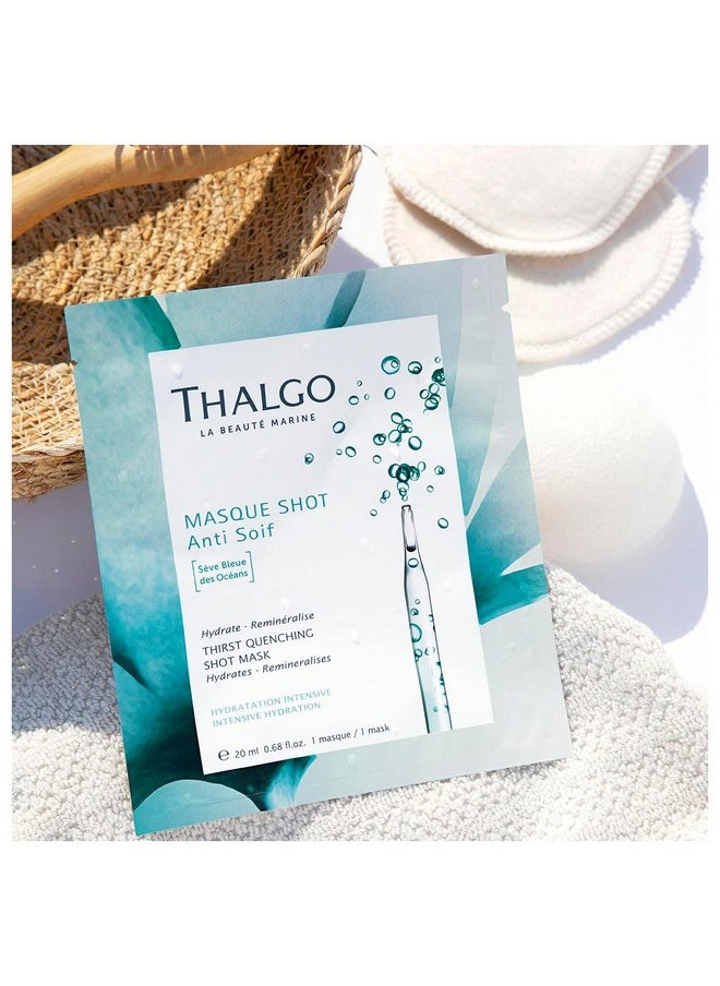 ثالجو THALGO THALGO Marine Skincare، قناع ترطيب البشرة، قناع للوجه من عصارة المحيط الأزرق وحمض الهيالورونيك، قناع واحد، 20 مل، 0.68 أونصة سائلة.  - Image 2