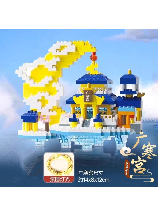 Dream High Compatible With Lego Mini Guanghan Palace Building Blocks Assembling Educational Toys Micro-particle Building Model Creative Birthday Gift - Image 1