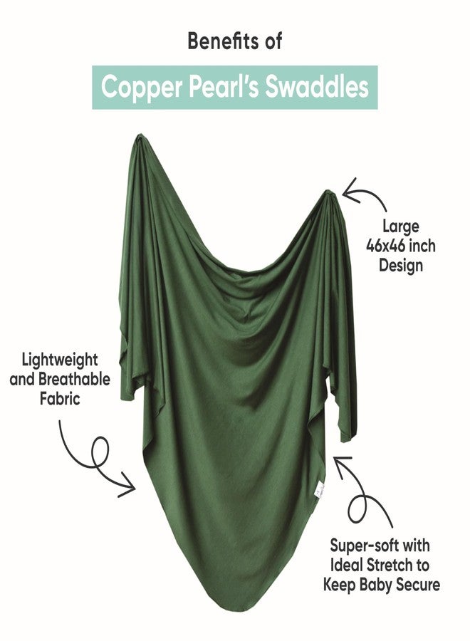 Copper Pearl Large Premium Knit Baby Swaddle Receiving Blanket Gemini - Image 2