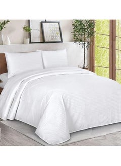 Generic Bed sheet set with elasticated edges Classic 100 % Cotton, of 3 pieces, king size,HOTEL-L013B  - Image 1