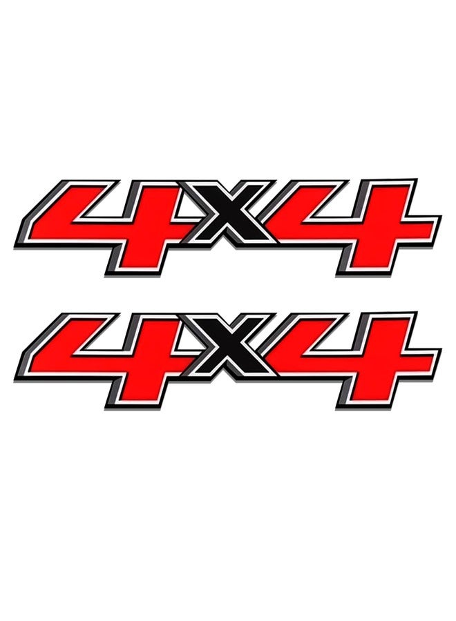 Lyxheth 2PCS 4x4 Decals for Trucks, Car Stickers, Premium Series 4x4 Bedside Off Road Replacement Decals, Auto Exterior Decoration Accessories for 2014-2018 Chevy Silverado Sierra Truck Pickup Bedside - Image 1