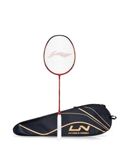 3D Calibar X Boost Carbon Fiber Strung Badminton Racket with Full Racket Cover | For Professional Players | 83 grams |Maximum String Tension - 30lbs