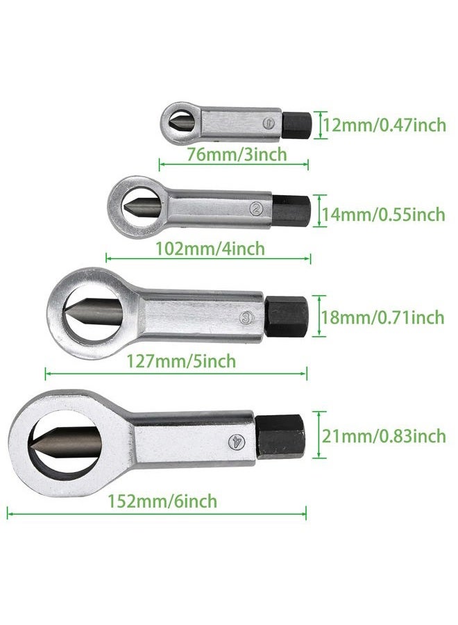 KAKO Metal Nut Splitter er,Metal Nut Splitter Breaker Manual Pressure Nut er Remover Extractor Tool,Heavy Duty Nut Splitter Broken Damaged Nut Removal Splitting Tools (4 Pack) - Image 3