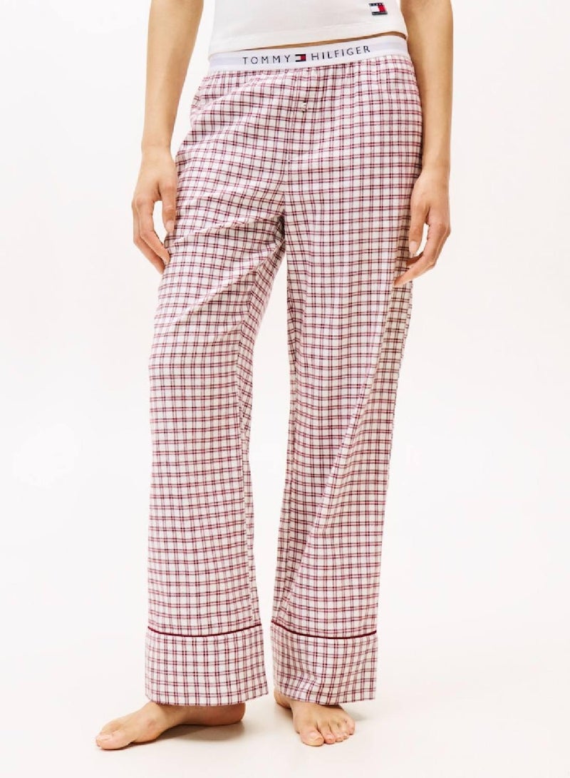 TOMMY HILFIGER Essential Flannel Plaid Check Pyjama Bottoms - Image 4