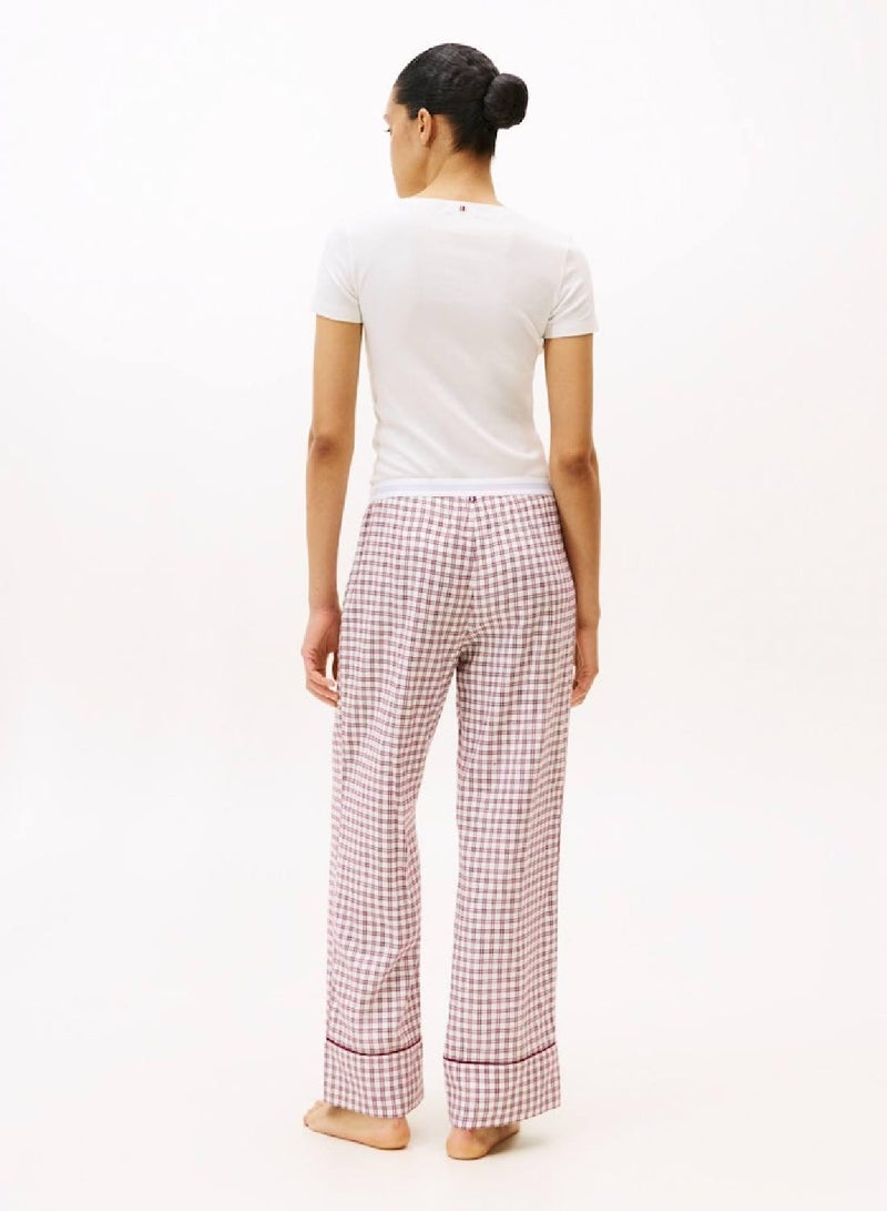 TOMMY HILFIGER Essential Flannel Plaid Check Pyjama Bottoms - Image 5