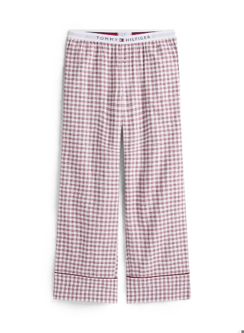 TOMMY HILFIGER Essential Flannel Plaid Check Pyjama Bottoms - Image 3