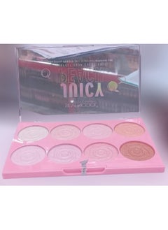 Sevencool Fashion Makeup Highlighter Palette 8-in-1 - Glow & Illuminate Set