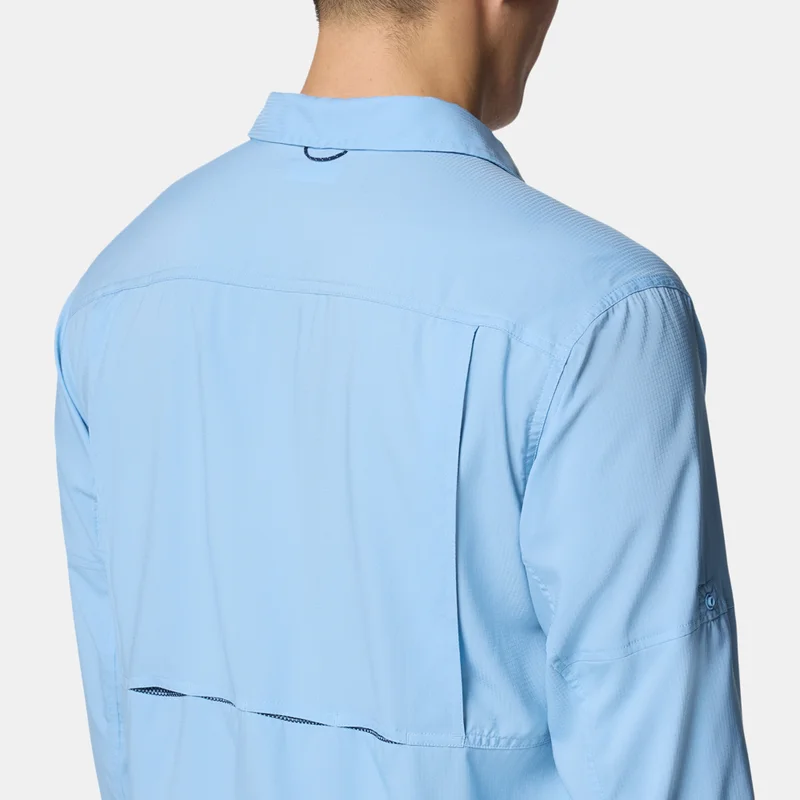 Columbia Blue Men's Silver Ridge Utility Lite Shirt for Men | Best Price UAE