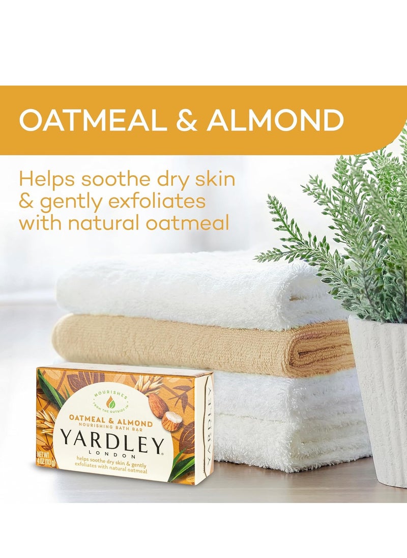 Yardley Yardley Oatmeal and Almond Bar Soap, Oatmeal & Almond, 4 Ounce  - Image 2