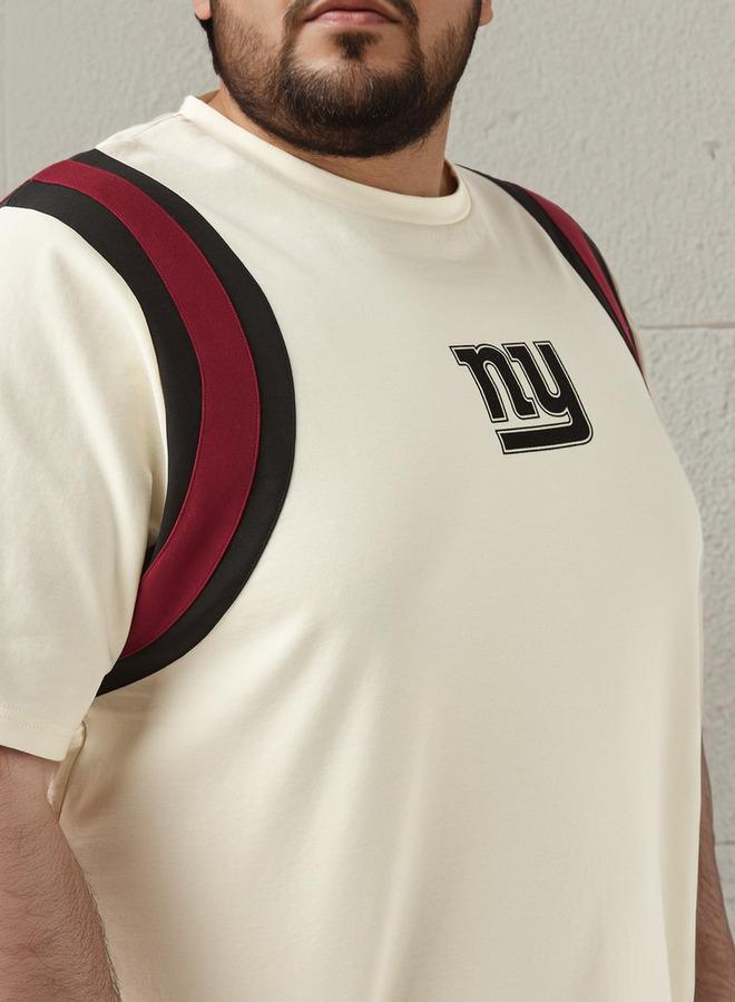 ماكسيم تيشيرت مقاس كبير بطبعة نيويورك جاينتس - Image 4