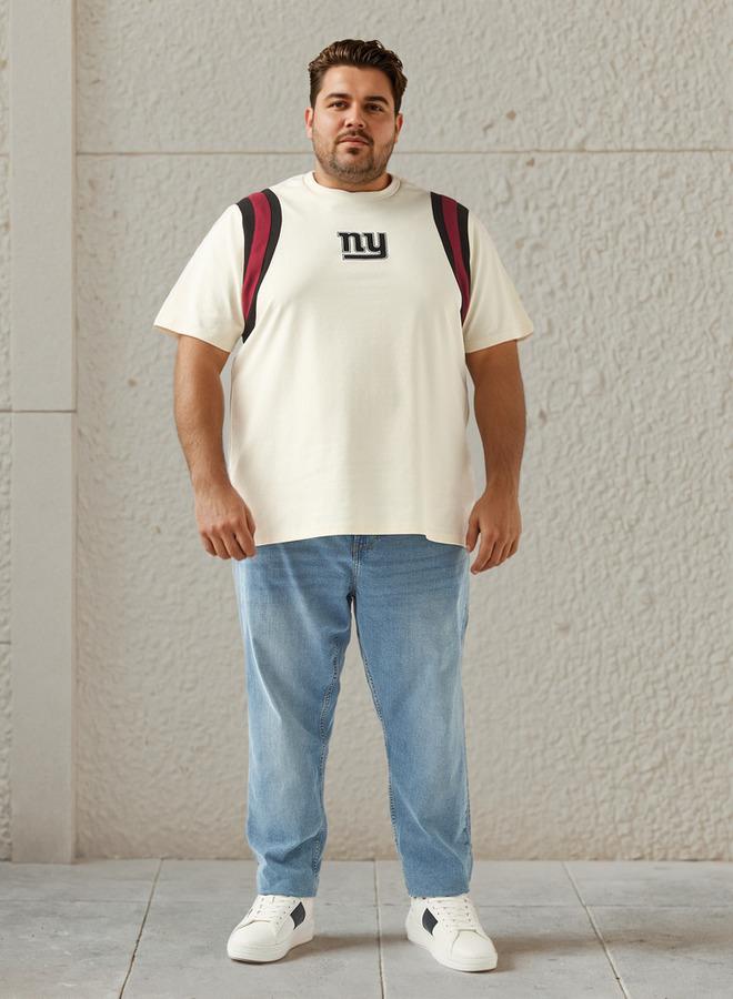 ماكسيم تيشيرت مقاس كبير بطبعة نيويورك جاينتس - Image 1