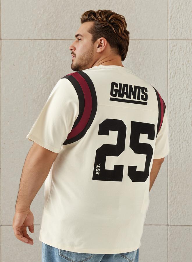 ماكسيم تيشيرت مقاس كبير بطبعة نيويورك جاينتس - Image 3
