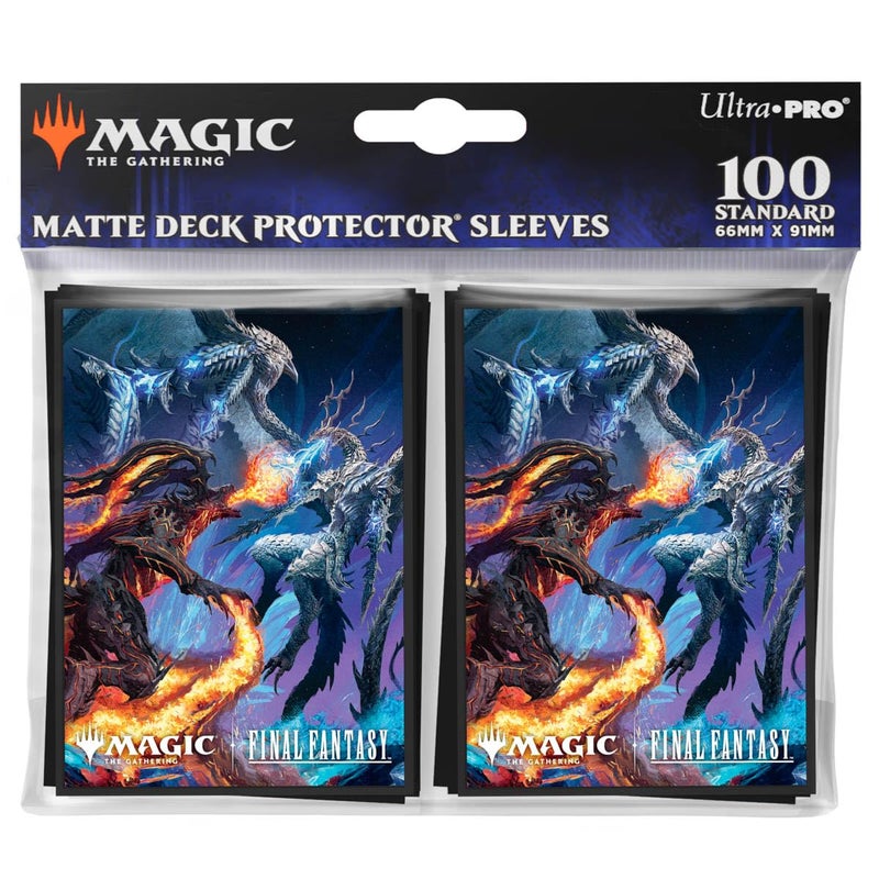 Ultra PRO Final Fantasy x Universes Beyond Bahamut and Ifrit 100ct Deck Protector Sleeves for Magic The Gathering Trading Card Accessories Collectible Card Game Gear - Image 2