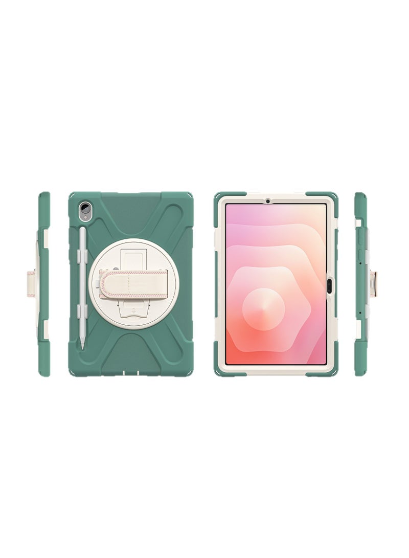 Shockproof Protective Case Compatible with Samsung Galaxy Tab S10 Lite 10.9-inch 2025 Heavy-Duty Rugged Drop-Proof Tablet Case with Hidden Stand + Hand Strap + Shoulder Strap - Image 5
