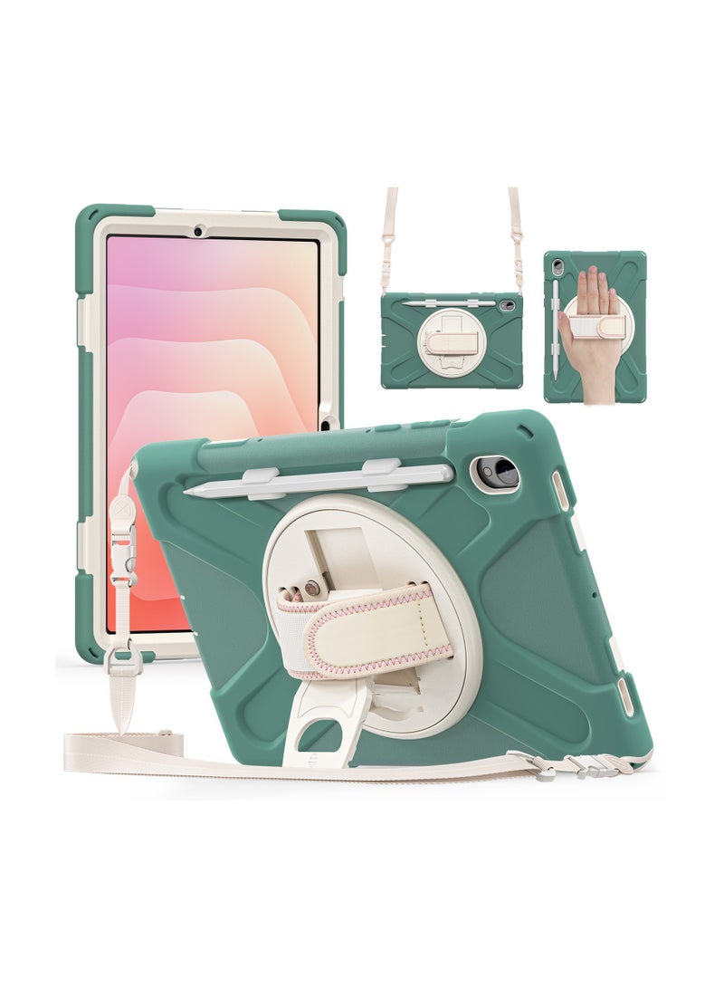 Shockproof Protective Case Compatible with Samsung Galaxy Tab S10 Lite 10.9-inch 2025 Heavy-Duty Rugged Drop-Proof Tablet Case with Hidden Stand + Hand Strap + Shoulder Strap - Image 1