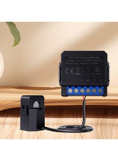 Tuya WiFi Energy Monitoring Switch Multifunction Power Voltage Current Meter Mobilephone APP Real-time Power Statistics Hourly Day Monthly Total Power Consumption Querying
