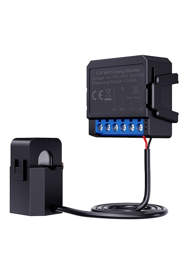 Generic - Tuya WiFi Energy Monitoring Switch Multifunction Power Voltage Current Meter Mobilephone APP Real-time Power Statistics Hourly Day Monthly Total Power Consumption Querying - Image 1