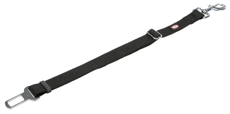 Trixie Seatbelt for Car Harnesses, Nylon Leash with Stainless Steel Hooks, Adjustable Strap to Suit The Length According to Your Comfort - Black M L: 45 70 Cm/30 mm,Dog - Image 2