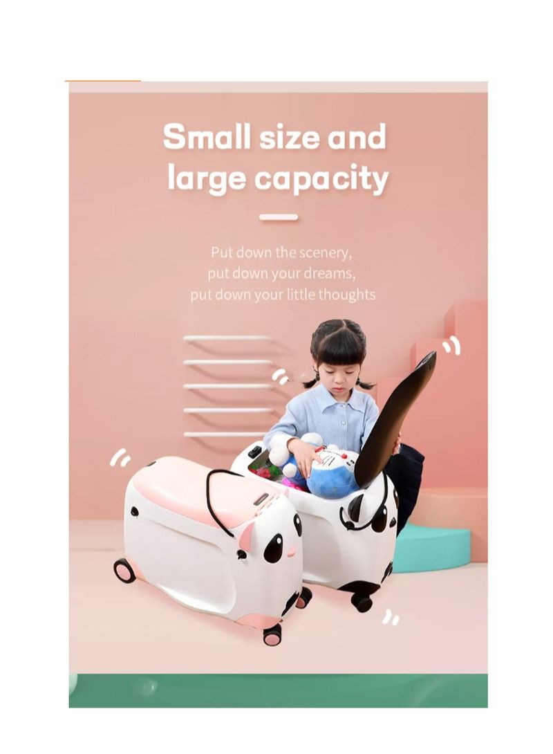PARTNER Kids ride  bike suitcase children hand carry bag white with green  - Image 5