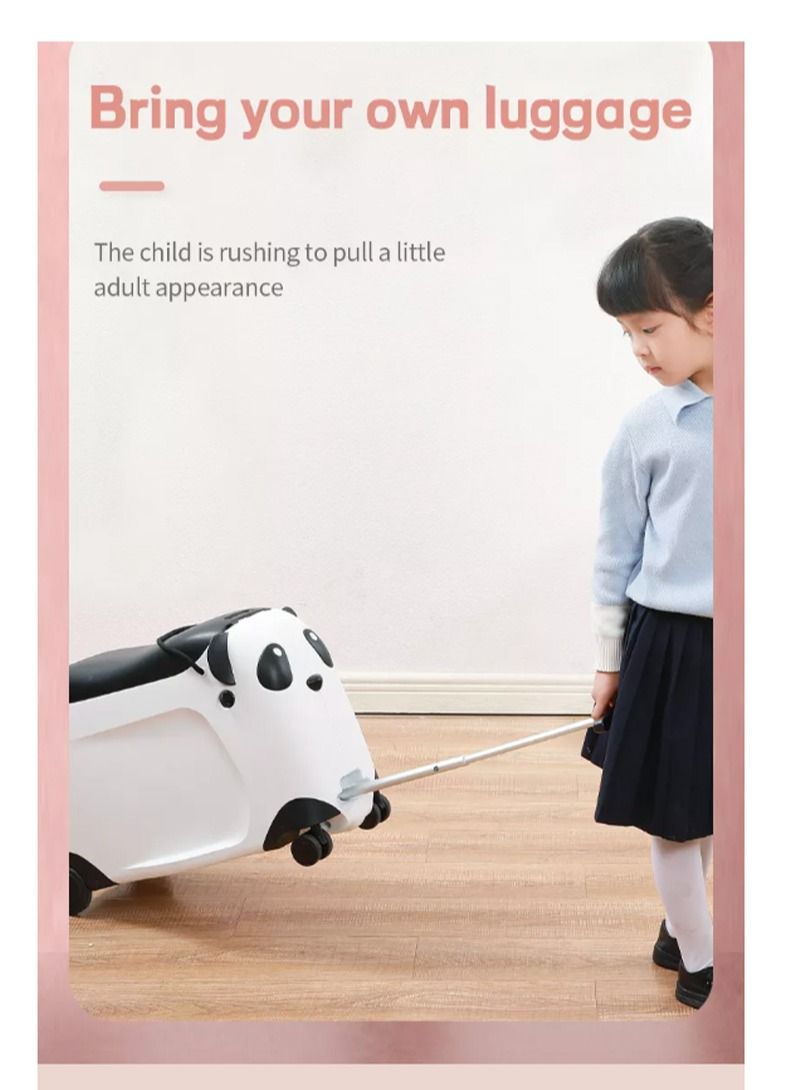 PARTNER Kids ride  bike suitcase children hand carry bag white with green  - Image 3