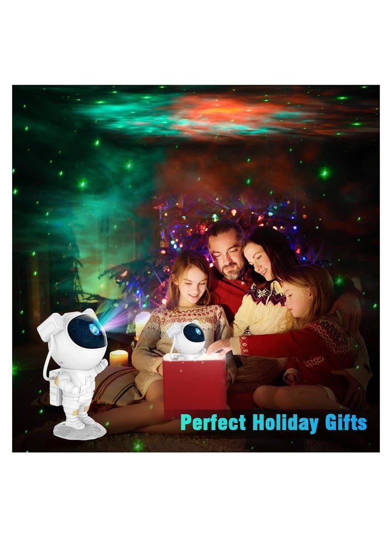 ELTRAZONE - Kids Star Projector Night Light Astronaut LED Projection Lamp for Bedroom, Starry Night Light Projector with Timer, Remote Control and 360°Adjustable Head Angle,Right Galaxy Projector - Image 1