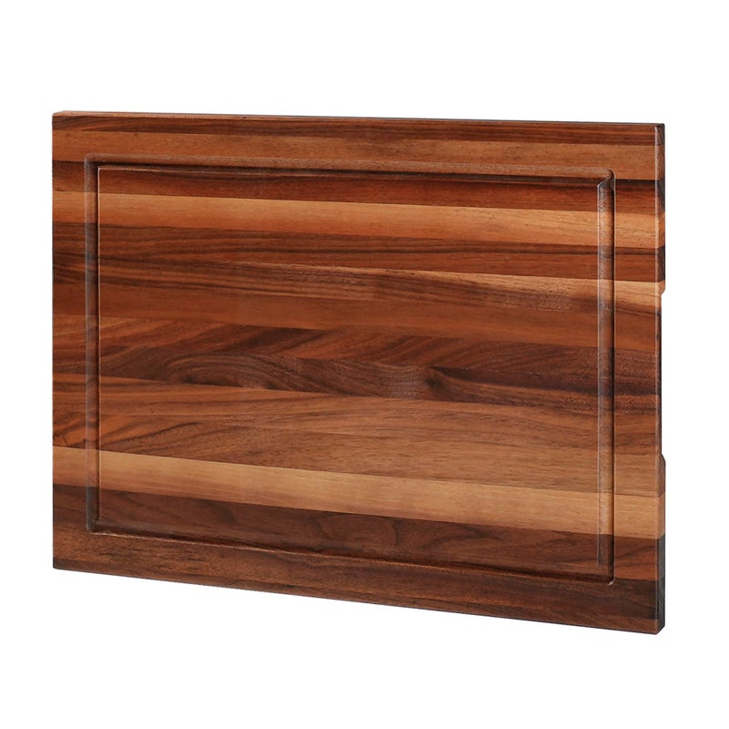 CONSDAN Wood Cutting Board for Kitchen, 16 x 12, USA Grown Solid Black Walnut Hardwood, Edge Grain, Chopping Board, Butcher Block with Juice Groove, Prefinished with Food-Safe Oil, 3/4" Thick - Image 5
