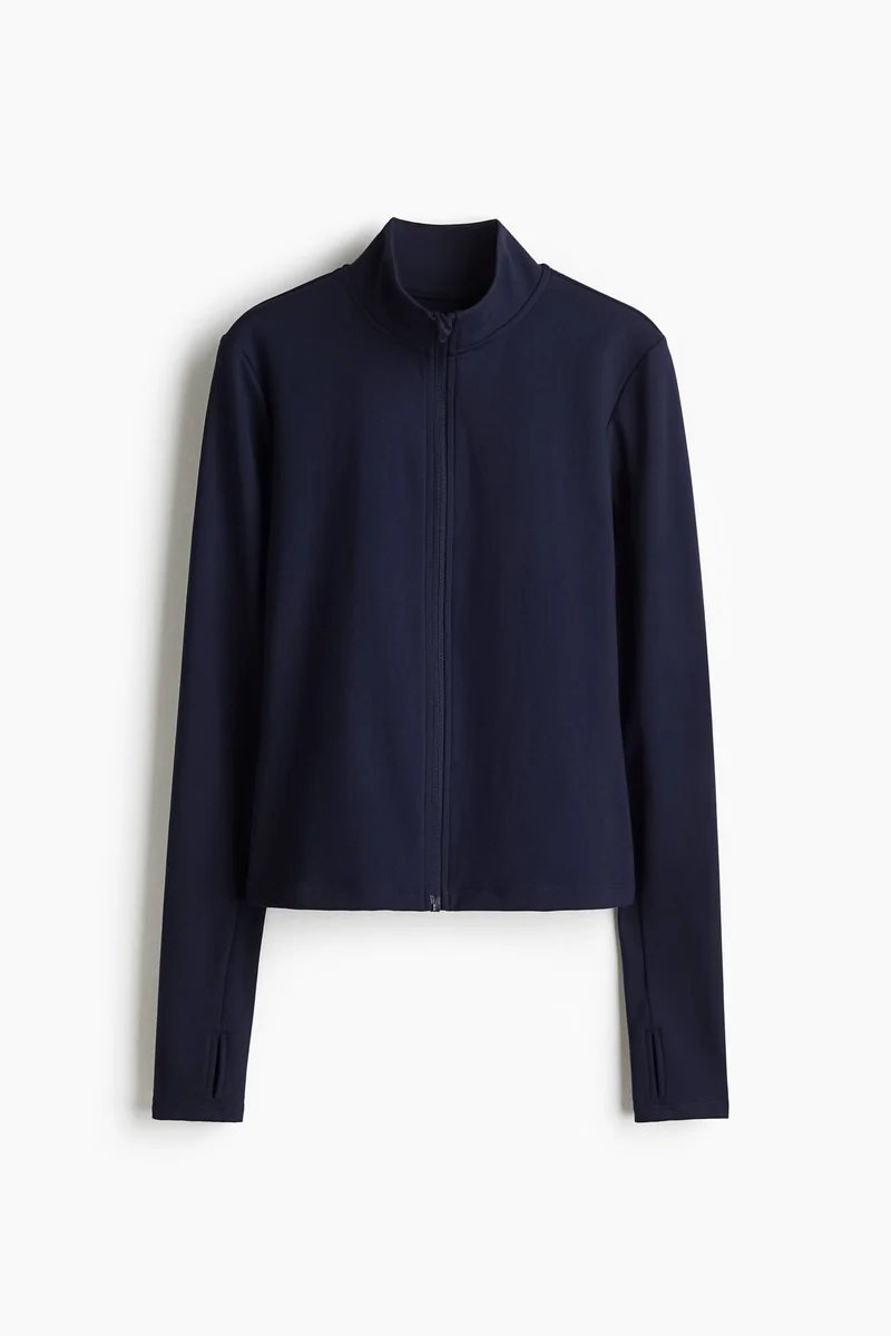 H&M SoftMove™ Zip-through sports jacket