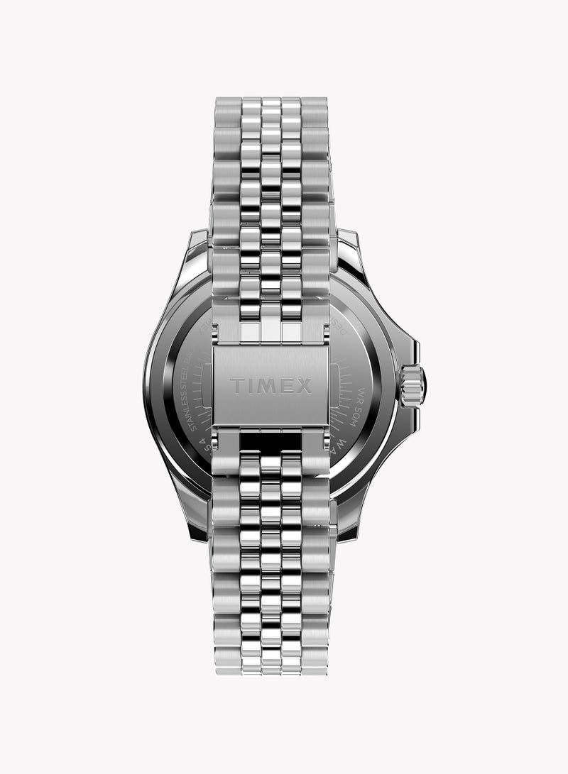 Timex Kaia Multifunction All Silver-tone with Rainbow Crystal Accents and Silver Dial TW2W33000 Women's Watch - Image 2