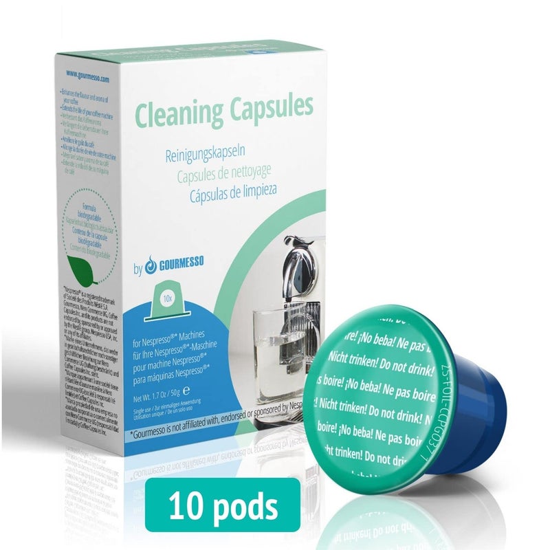 Gourmesso Nespresso Cleaning Pods - 10 Cleaning Capsules for Nespresso Original Machines. Cleaning Kit for Better Tasting Coffee! - Image 3
