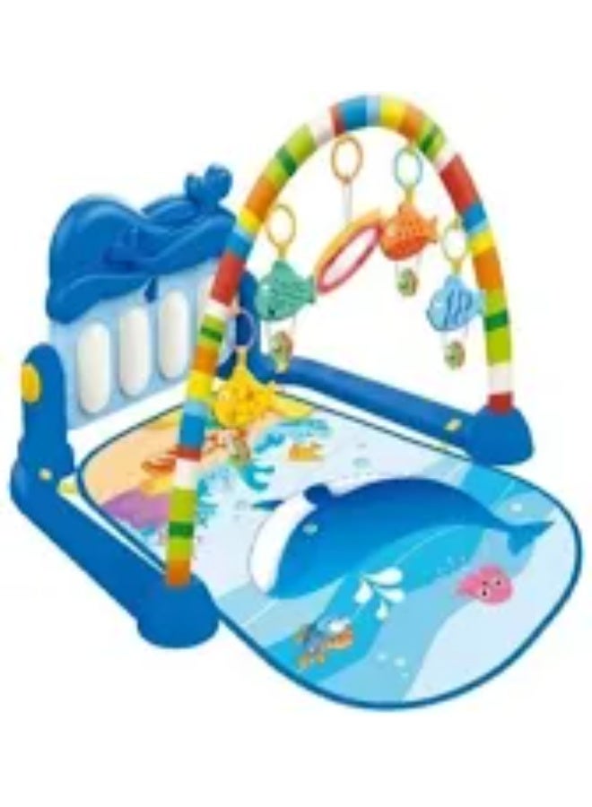 هوانجر سجادة لياقة بيانو متعددة الألوان مع موسيقى وإضاءة، للأطفال حتى عمر ١٢ شهرًا، ٤٢×٧٥×٦٠ سم - Image 5