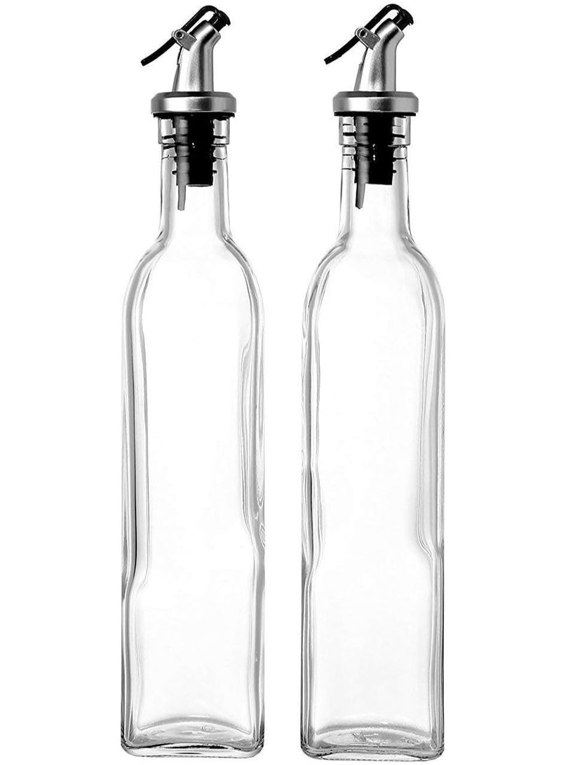 2-Piece Oil And Vinegar Glass Bottle Set Multicolour 2x500ml  - Image 3