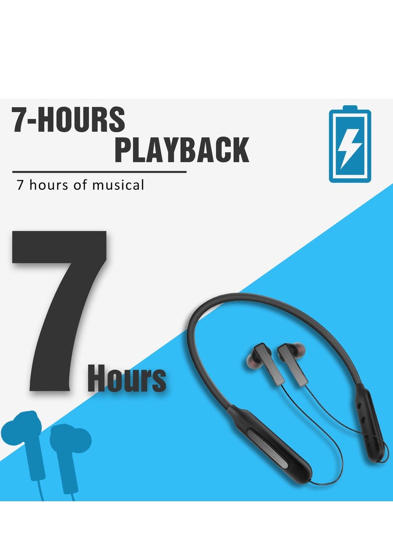 GULFLINK Wireless Neckband Earphone Blue - Image 3