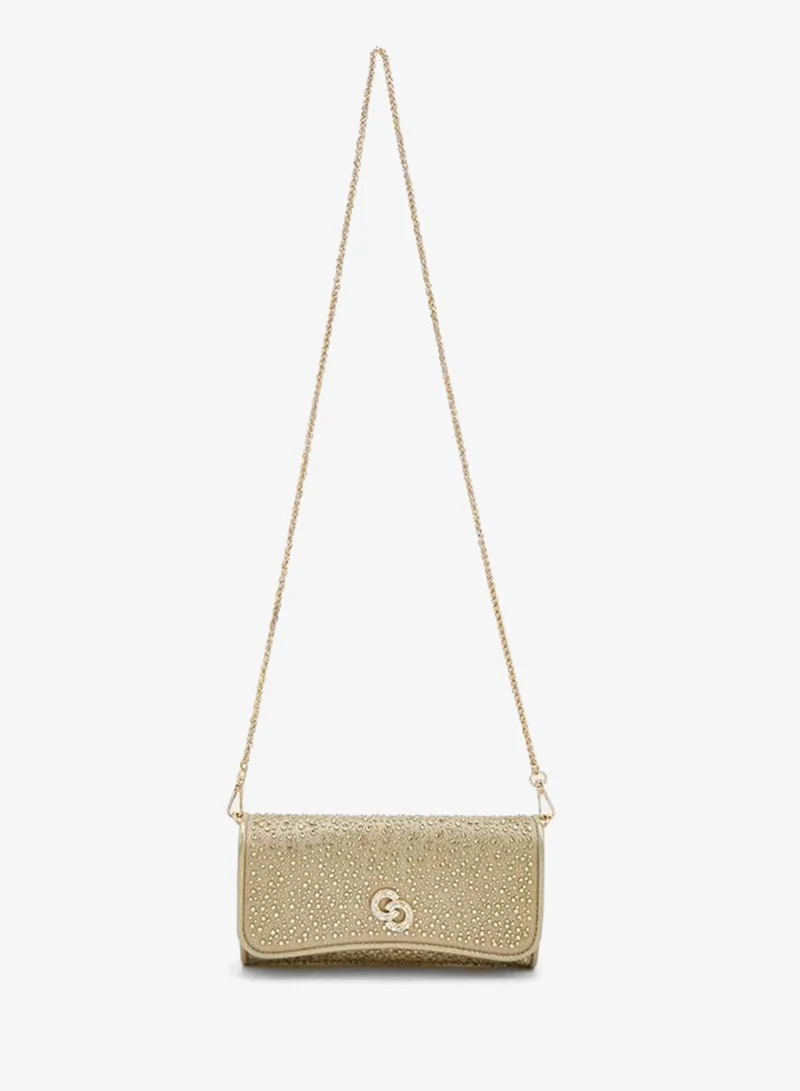 Celeste Embellished Crossbody Bag With Detachable Chain Strap Ramadan Collections