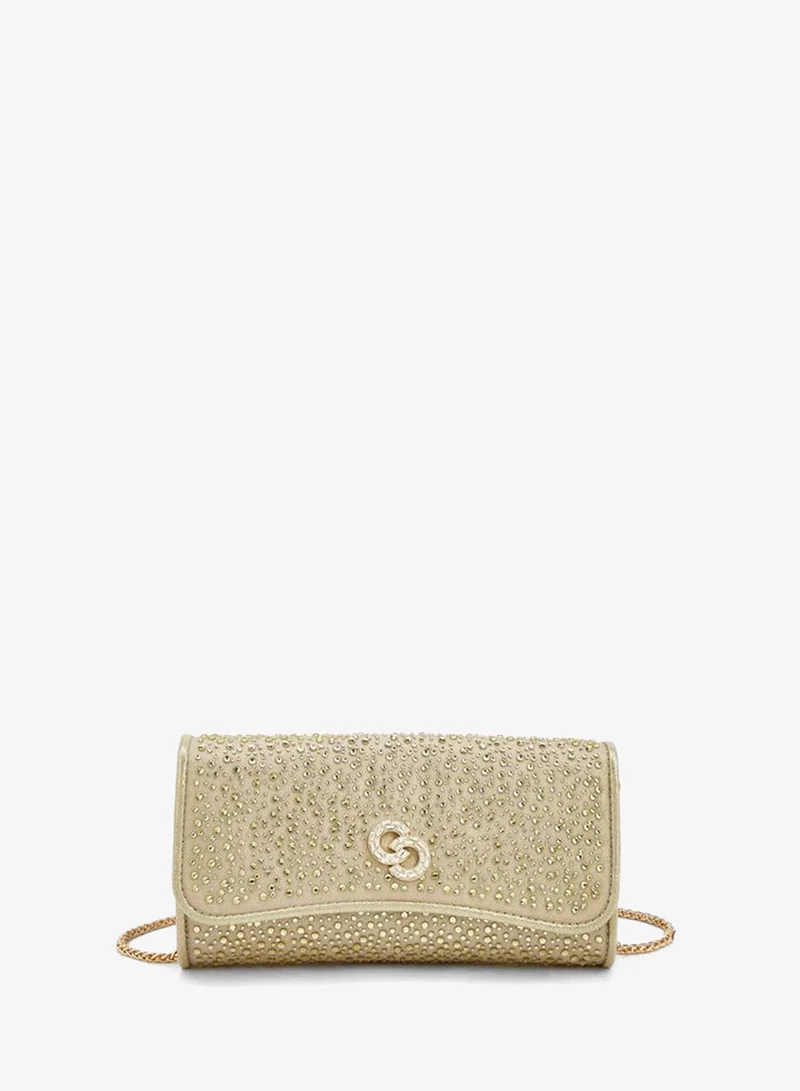 Celeste Embellished Crossbody Bag With Detachable Chain Strap Ramadan Collections