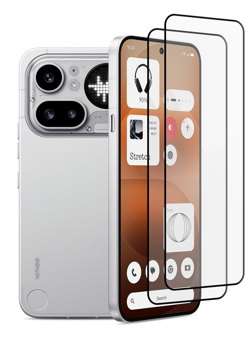 O Ozone [2 Pack] Screen Protector Compatible with Nothing Phone (4A) Pro |Tempered Glass Screen Protector Shock Proof Glass Protector - Image 1