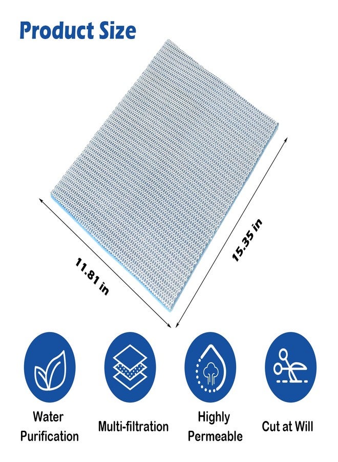MUYG 8 Layer Aquarium Filter Media Pad,15.7 x 11.8 in Washable Cuttable Filters Sponge Pads Foam Filter Floss Accessories for Fish Tank, Pond, Aquarium - Image 2