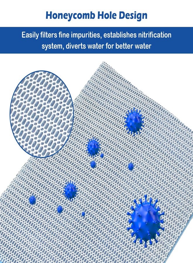 MUYG 8 Layer Aquarium Filter Media Pad,15.7 x 11.8 in Washable Cuttable Filters Sponge Pads Foam Filter Floss Accessories for Fish Tank, Pond, Aquarium - Image 4