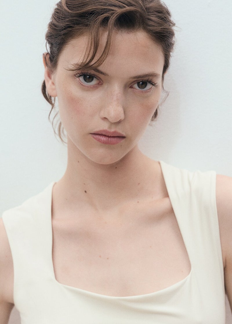 MANGO Fitted Top With Wide Straps  - Image 3