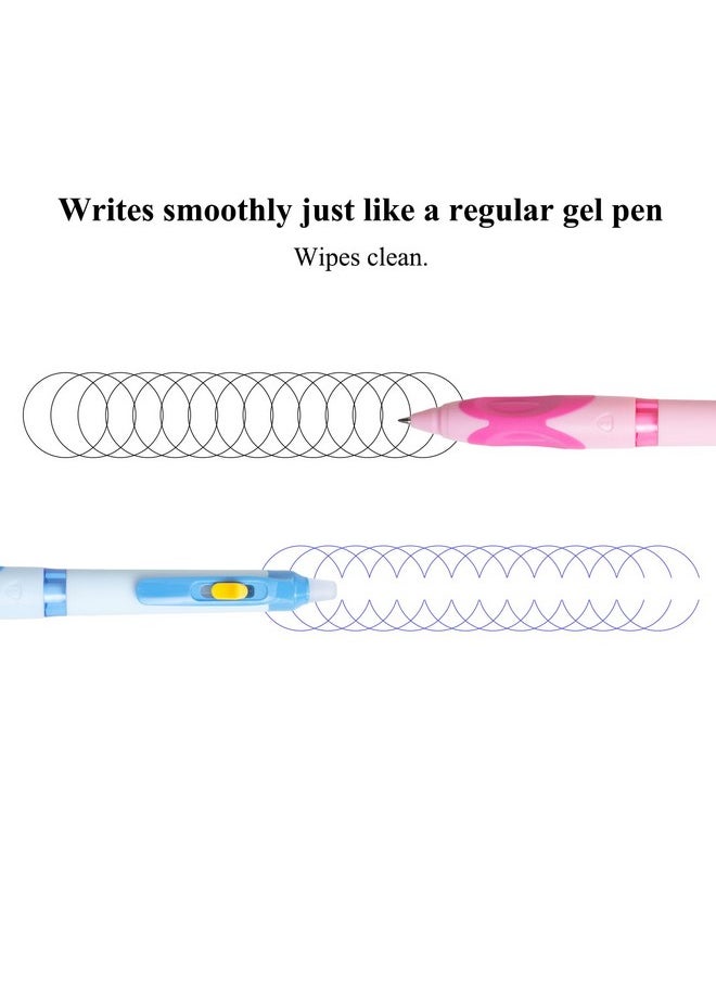 M&G - 6 Pcs Retractable Erasable Gel Pens,Black Ink Gel Pens Make Mistakes Disappear, Premium Comfort Grip Note Taking And Crossword Puzzles - Image 1