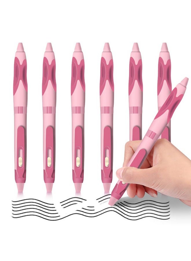 M&G - 6 Pcs Retractable Erasable Gel Pens,Black Ink Gel Pens Make Mistakes Disappear, Premium Comfort Grip Note Taking And Crossword Puzzles - Image 1