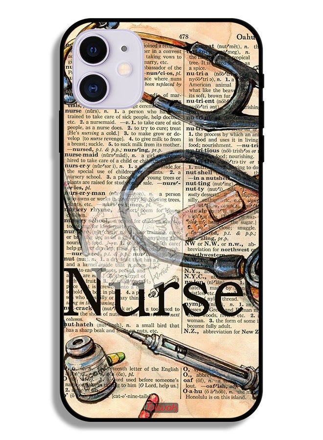 Tolwak Apple iPhone 11 Protective Case Nurse Vintage Tools - Image 2