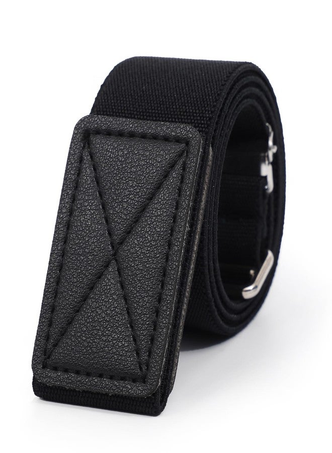 WELROG Kids Belts for Boys - Velcro Buckle Toddler Belt Elastic Adjustable Belt for Boys Girls(Balck) - Image 1