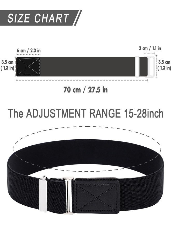 WELROG Kids Belts for Boys - Velcro Buckle Toddler Belt Elastic Adjustable Belt for Boys Girls(Balck) - Image 2