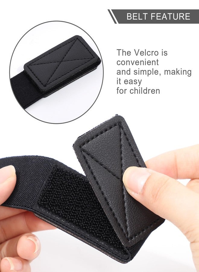 WELROG Kids Belts for Boys - Velcro Buckle Toddler Belt Elastic Adjustable Belt for Boys Girls(Balck) - Image 4