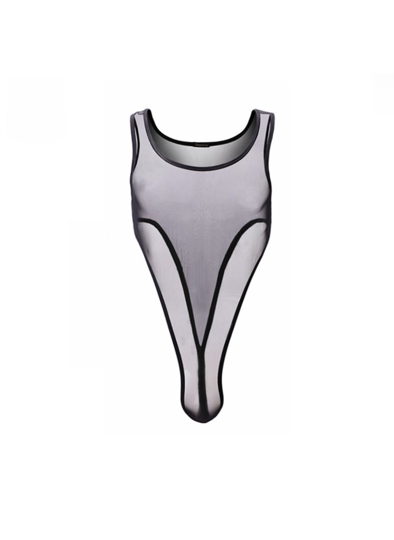 New DomiGe Stylish Mens Bodysuit Thong 5502 5502 Black